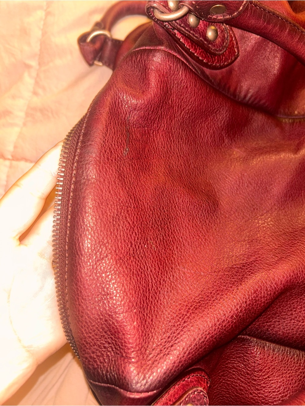 We The Free Emerson Tote in Red Rock/ red/ burgundy - Picture 7 of 13
